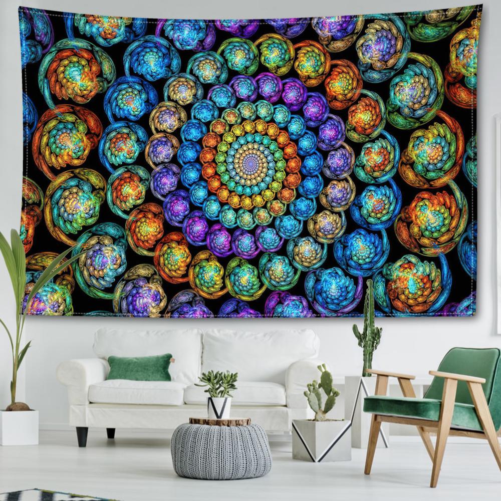 Sternenhimmel-Mandala-Wandteppich, Wandbehang, abstrakt, geheimnisvolle Hexerei, geheimnisvolle Hippie-Tapitz, Wohnzimmer, Schlafzimmer, Heimdekoration