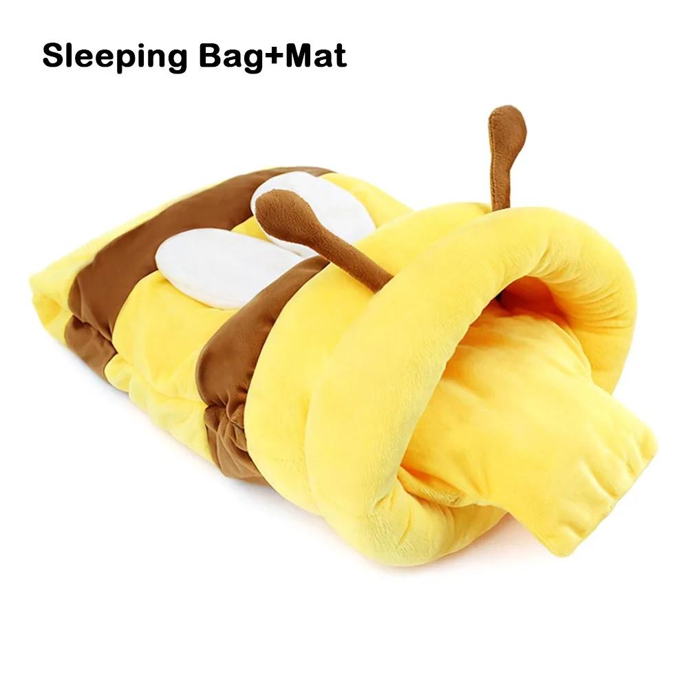 New High Quality Honey Pot Cave Cat Sleeping Bag Cold-proof Soft Honey-filled Cat Bed Wrap-around Comfortable Pet Cat Bed