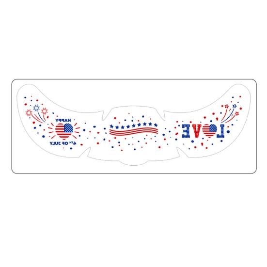 Waterproof Freckle Tattoos Stickers, USA Flag Face Stickers for Independence Day, Patriotic Temporary Body Art for Women Girls, Party Makeup