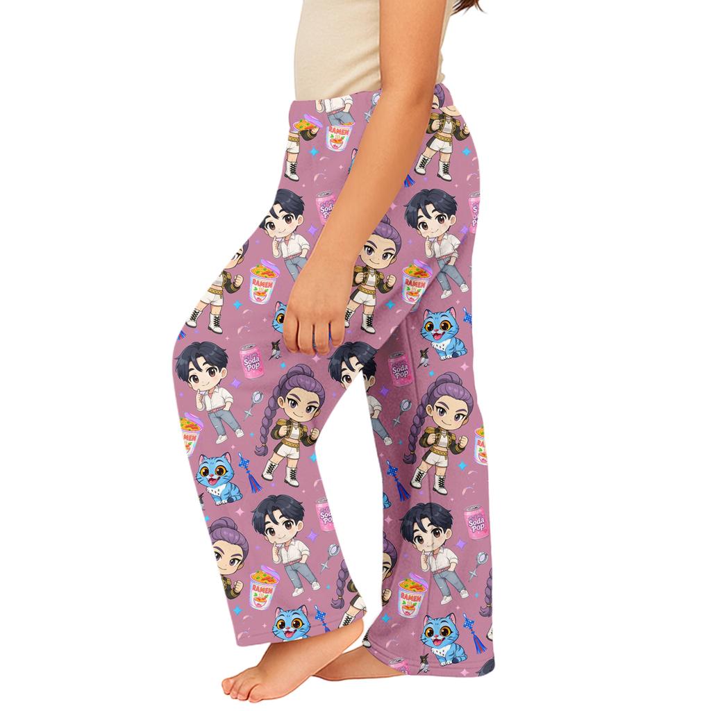 Children's Winter Pants Full Length Long Christmas Printed Pants