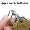 Otwieracz do pierścieni ze stali nierdzewnej z łańcuszkiem koralikowym Przenośne podwójne narzędzia do otwierania pierścieni Akcesoria do wędkowania na świeżym powietrzu