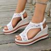 Women Sandals New Platform Wedge Open Toe Shoes Women Mesh Stylish Open Toe High Heels Sandals Slides Women Sandalias De Mujer
