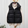 Women's Short Down Cotton Vest - New Korean Style, Autumn/Winter Sleeveless Outerwear