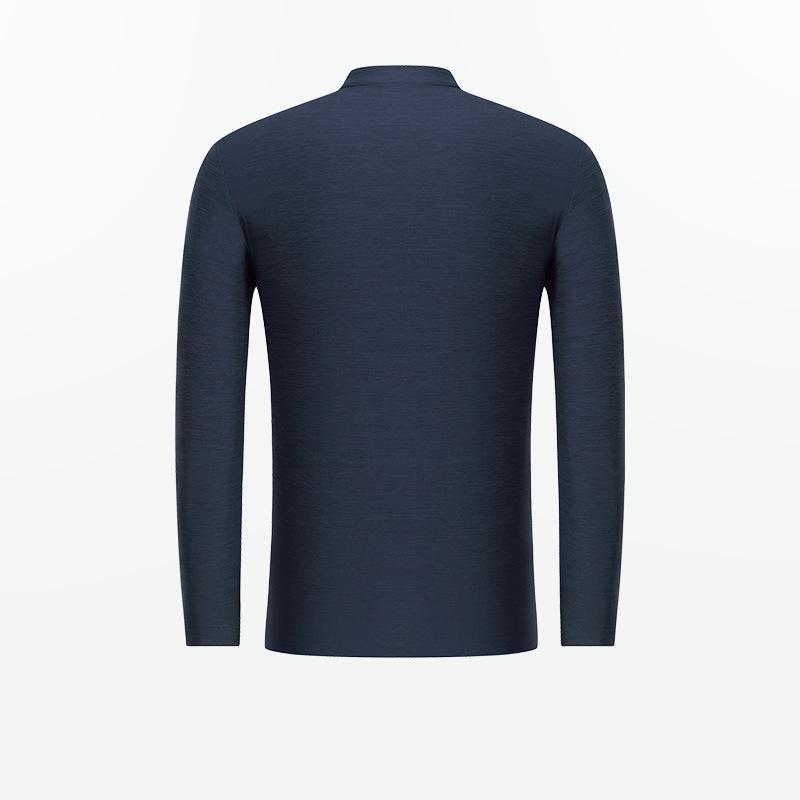 Men's Autumn/Winter Slim Fit Quick-Dry Half-Zip Long Sleeve Sports Top