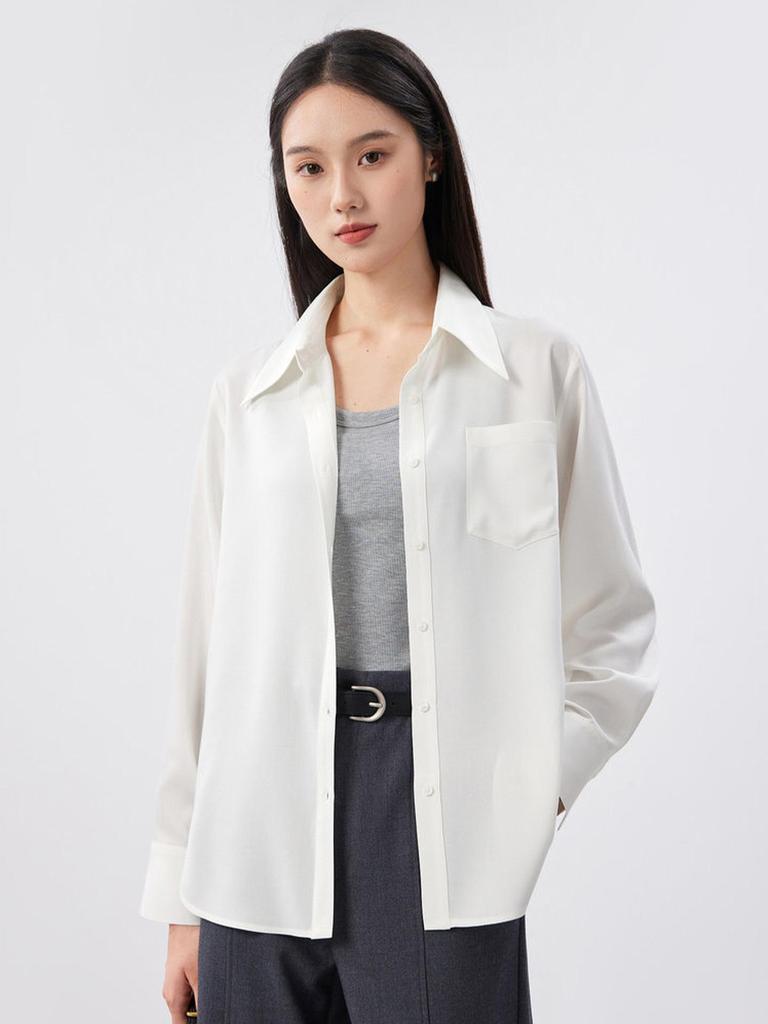 Rongtai Women's Lightweight Non-Iron Cloud-Like Shirt – Spring 2026 Versatile Commuter Top