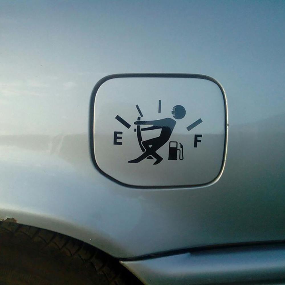 Grappige Auto Stickers Trek Brandstoftank Wijzer Reflecterende Sticker Hoge Benzine Sticker Brandstofmeter Leeg Stickers Sticker Auto Exterieur