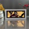 Naruto Anime Paper Carving Lamp: Desktop Ornament & Photo Frame Figurine