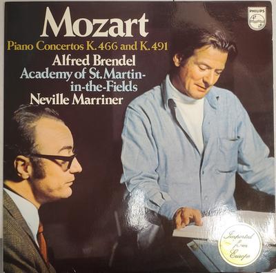 LP Record ALFRED BRENDEL, THE ACADEMY OF ST.  - Mozart Klavierkonzerte Kv 466 Und K 6500533 Philips 1974 Netherland Classical Used