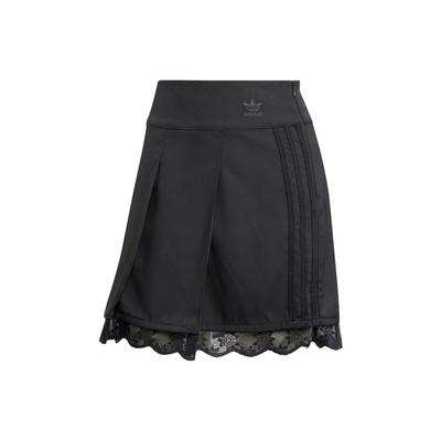 Falda Originals para Mujer con Ribete de Encaje y Raya Lateral Negra IZ5002