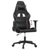 Gaming Chair Black and Gray Artificial Leather