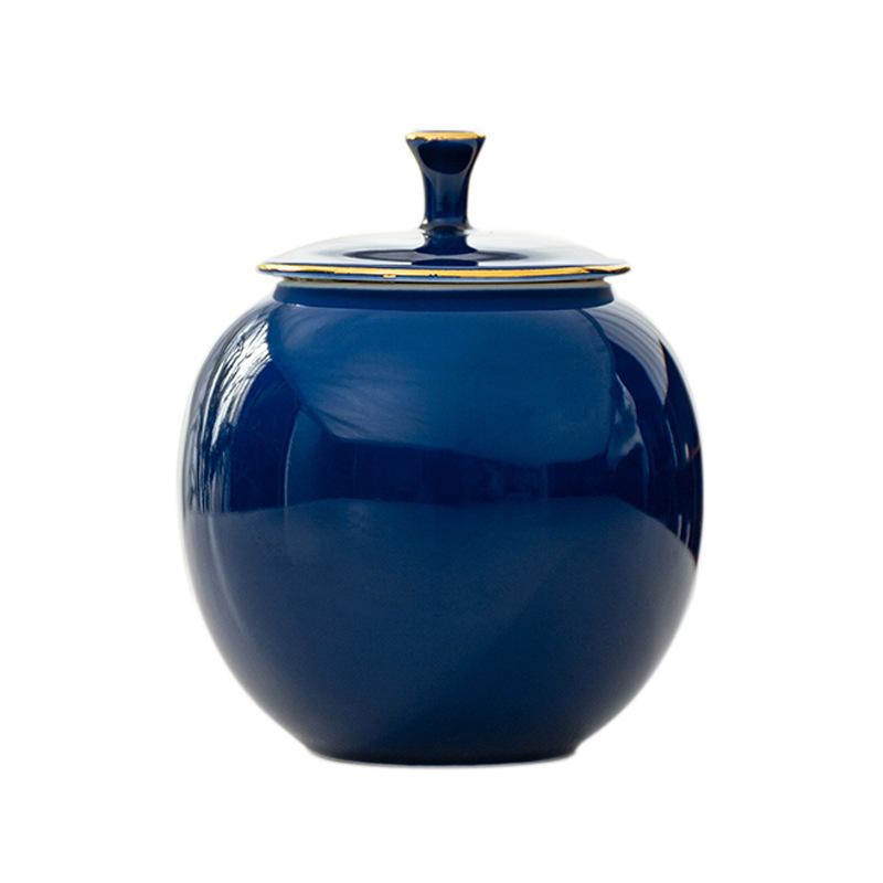 Malá keramická dóza na čaj Uzavíratelná nádoba Dóza na goji bobule Kosmetika Čínský styl Červená dárková krabička Sada Přizpůsobitelné logo