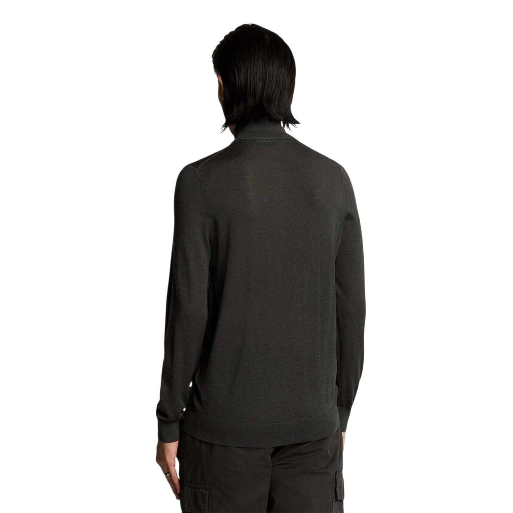 Lyle & Scott Mens Eagle Merino Wool Quarter Zip Jumper