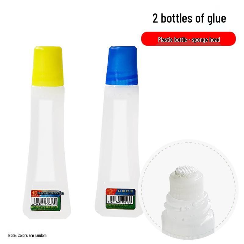 

Клей жидкий Swan 78г Стеклянная бутылка с кисточкой - Сильный клей для офисного и финансового использования покинуть белый