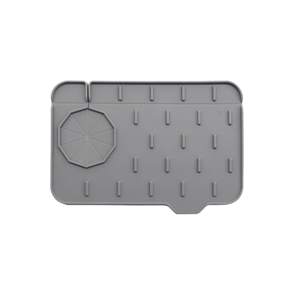 Double-sided Absorbent Sink Mat Silicone Sink Splash Guard Drain Pad Faucet Water Catcher Mat Kitchen Sink Accessories