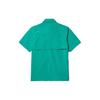 Timberland Solid Color Button-Down Short Sleeve Shirt Men Shirts Green A68DH-E34