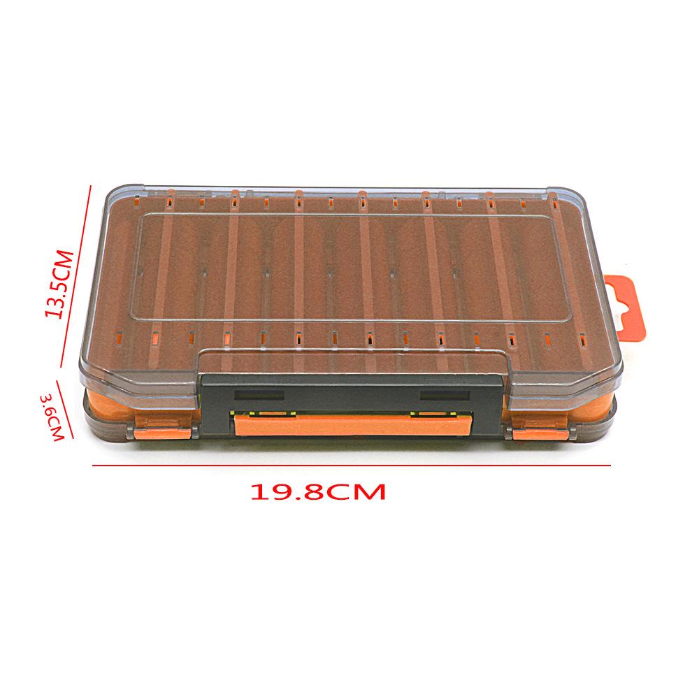 

Двостороння коробка для зберігання твердих приманок мінноу та олівець VIB: Організатор для рибальських аксесуарів