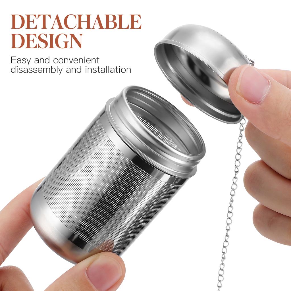 Ultra Fine Mesh Strainer Stainless Steel Stew Cage Diffusers Tea Infuser Silver