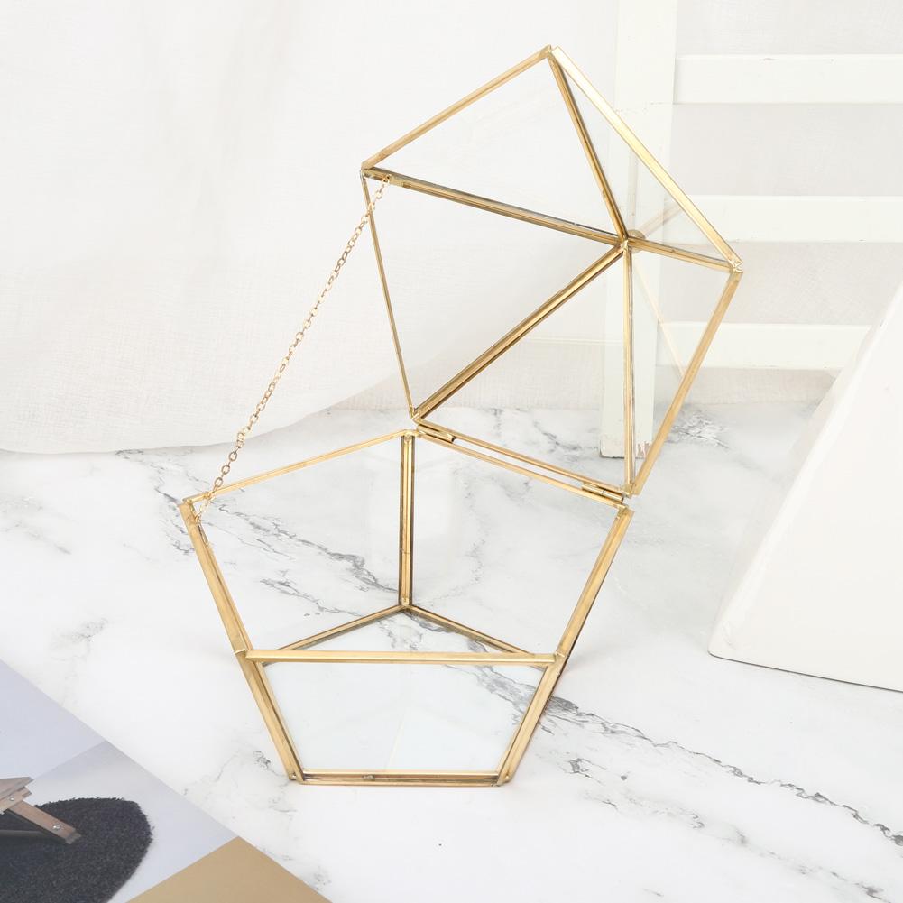 Einzigartiger Geometrischer Sukkulenten-Pflanztopf Künstlicher Blumenbehälter Halter Staubschutz Dekoration