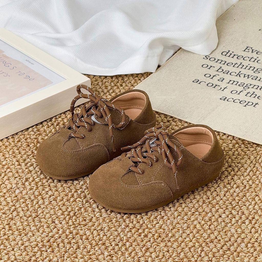 Retro-style Girls' Shoes, Small Leather Shoes with Soft Soles