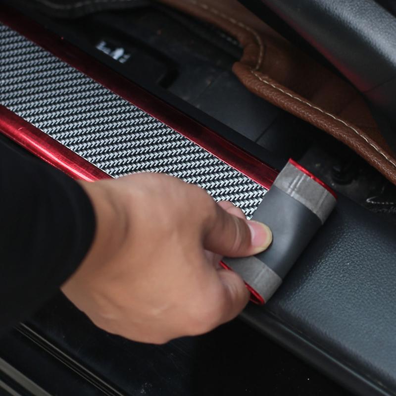 Bilstöskel repbeständig klistermärke kolfiber repbeständig dörrkantskyddsremsa bilstötfångarfilm