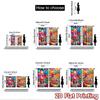 2D Flat Printing 2pcs Window Curtains Clown Circus Carnival Joy Digital Printed Polyester Drapes Festive Curtains for Indoor