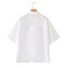 2024 Women's New French Style Temperament Casual All-Matching Loose Short Sleeve Poplin White Shirt 4786056 251