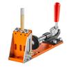 30 Stück Tasenloch-Bohrlehren-Set, Verstellbares & Einfach zu bedienendes Tasenloch-Bohrlehren-System mit Stufenbohrern, Schraubenschlüsseln, Bohranschlagringen und Vierkant-Bits, Dual