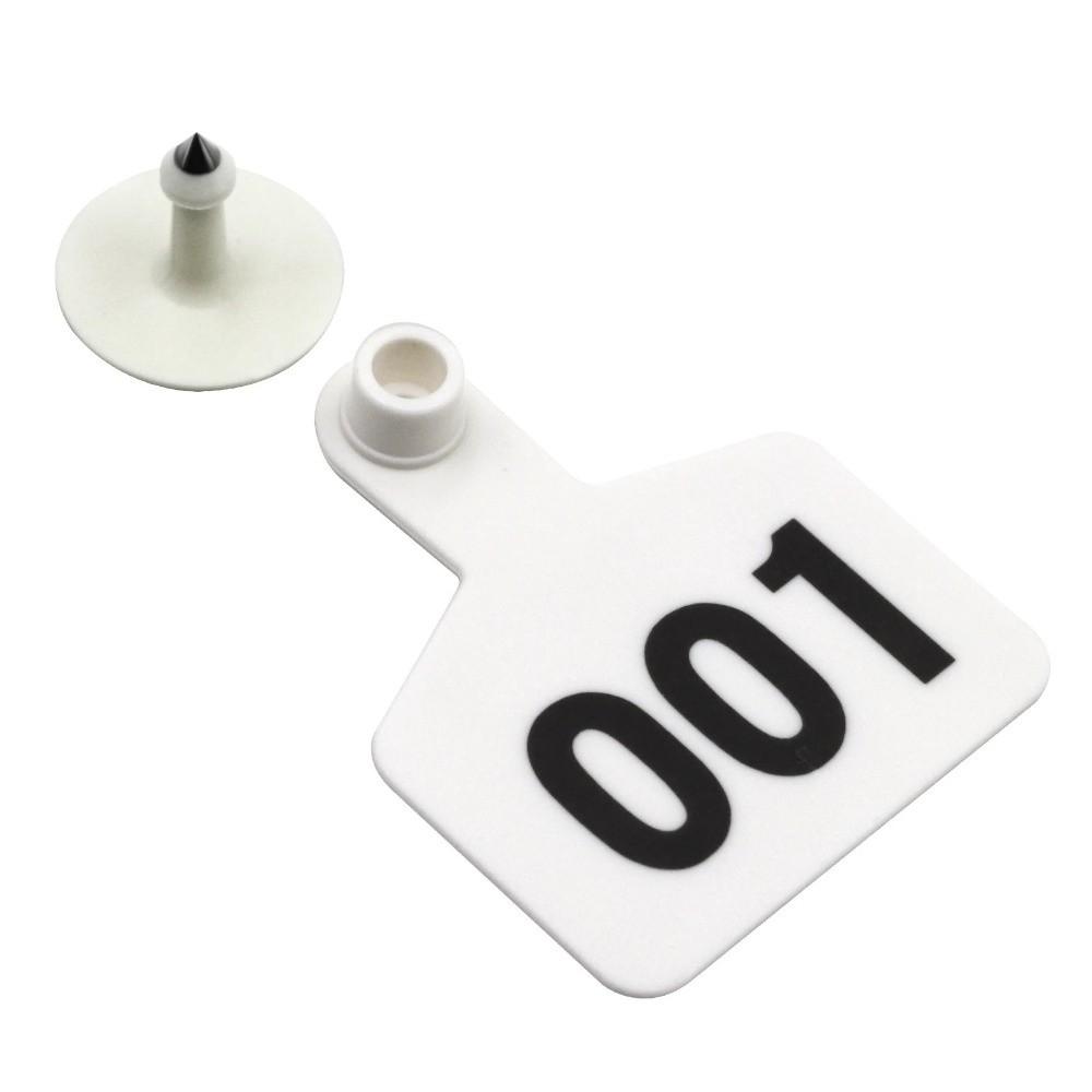 100Pcs Farm Equipment Cow Ear Tag Card 001-100 Numbers Pig Sheep Ear Sign Cattle Ear Marker  Cow