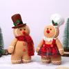 Adorable 2024 Christmas Gingerbread Man Doll Decorative Figure For Festive Holiday Decor