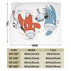 Cartoon Cuphead and Mugman Game Blanket Flannel Textile Decor  Multi-function Soft Throw Blanket for Sofa Outdoor Bedspreads