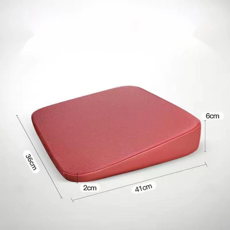Car Seat Cushion Universal Comfortable Wedge Cushion Leather Cloth Height Seat Cushions Short People Driver Seat Booster