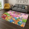 Tappeto Cartoon 3D P-Pocoyo Elly Pato per Camera da Letto Soggiorno Divano Decorazione Casa, Tappeto Area Giochi Bambini Tappetino Antiscivolo Regalo