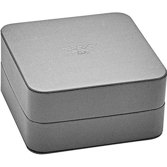 Emporio Armani Silver Stainless Steel One Stainless No Jewels Men's Cufflinks, EGS3129040, Size, Steel,