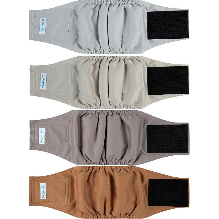 Paw Legend Washable Dogs Diapers Male Dog Belly Bands for Male Dogs Diapers Reble Puppy & Doggie Diapers Male (4 Pack, Small)