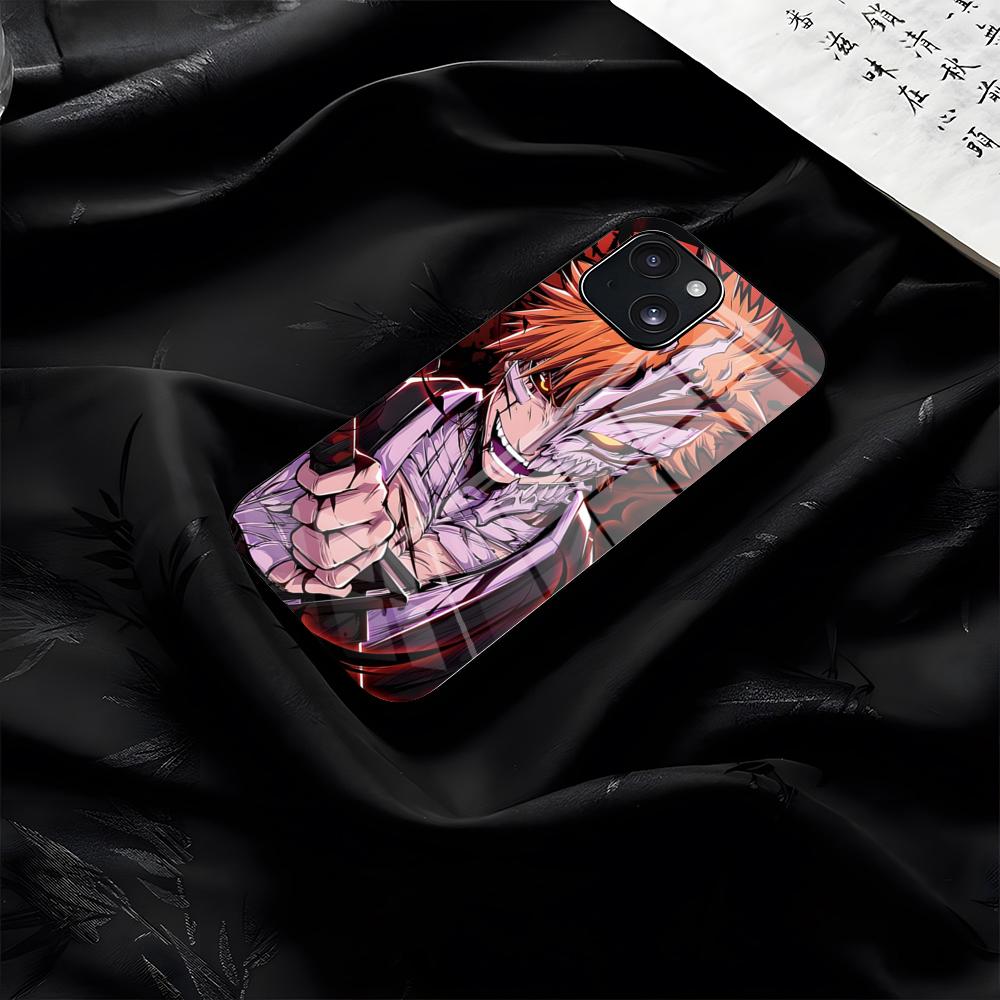 B-Bleach Phone Case For IPhone 17 Pro Max 16 15 14 Pro Max 13 11 Plus Glass Cover