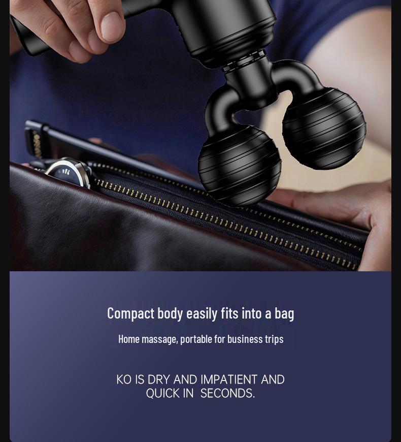 Mini Portable Neck and Muscle Massager with Dual Heads - Ideal for Spine Relaxation and Sports Recovery