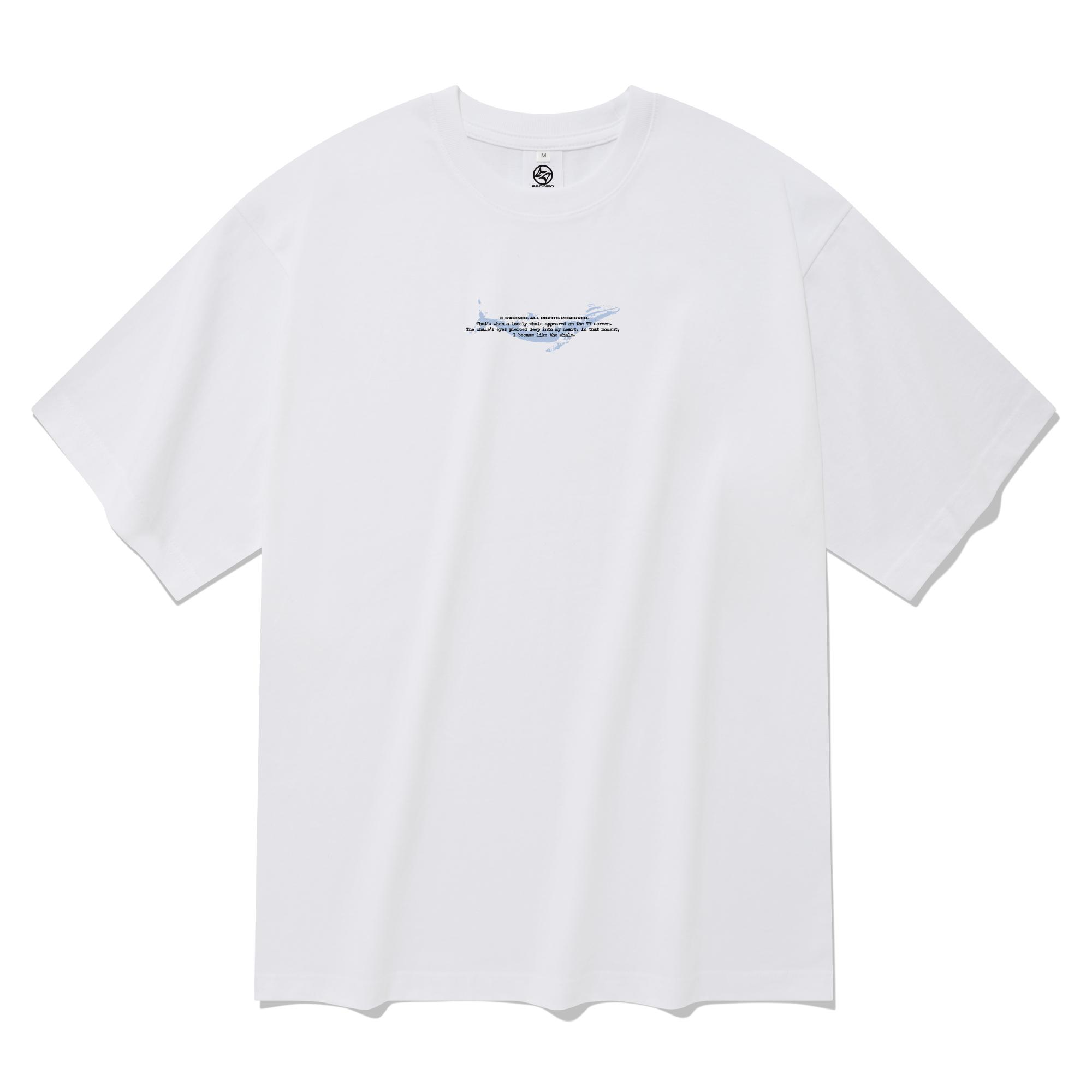 Radineo Whale Short Sleeve T-Shirt White White (White)/Xl