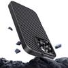 Hartes PC-Bumper-Case mit Karbonfasermuster für iPhone 16 Pro 15 Pro Max 14 13 12 Stoßfeste Slim-Handyhülle mit weichen Kanten