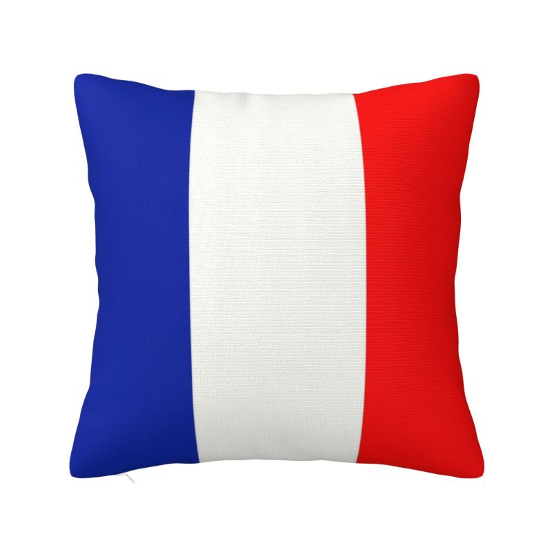 Custom Royal Standard Napoleon France Flag Pillow Case French Empire Coat Of Arms Chair Cushion Cover Square Pillowcase