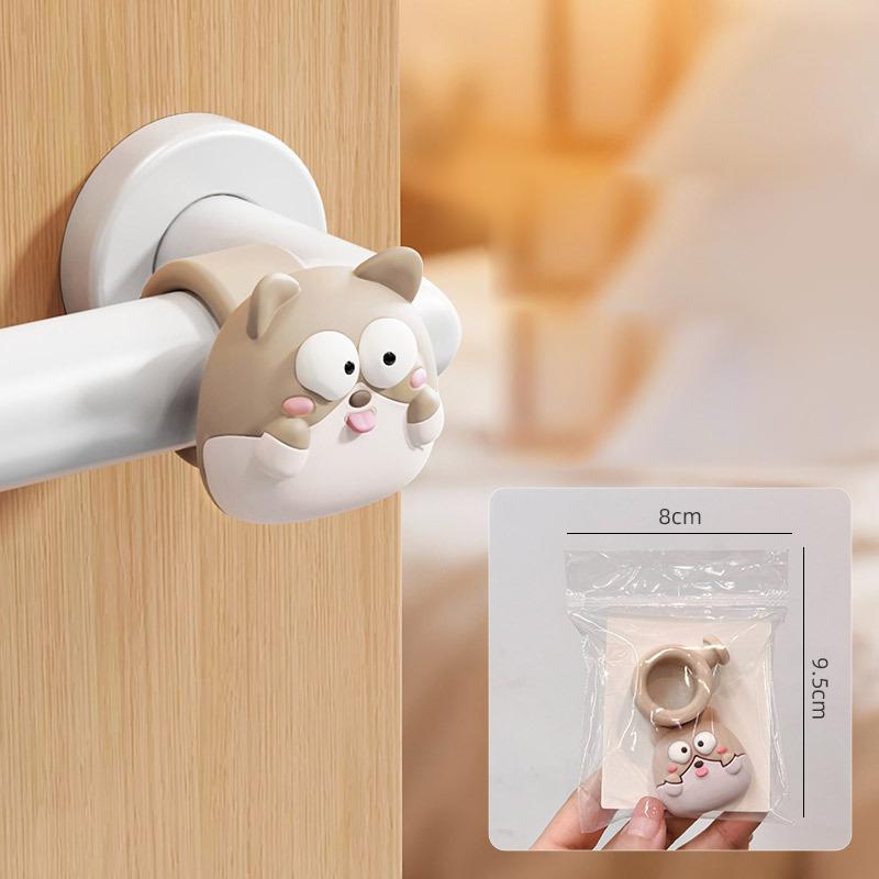 Stopper Cartoon Style Silicone Doorstop Anti-Damage Wall Protector Protection Mat Anti-Collision Pad Door Handle Crash Pad