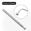 Garden Tools Hand Tools Wide Application Pickup Tool Telescopic Pickup Rod With Pen Clip Sturdy Portable Silver Stainless Steel