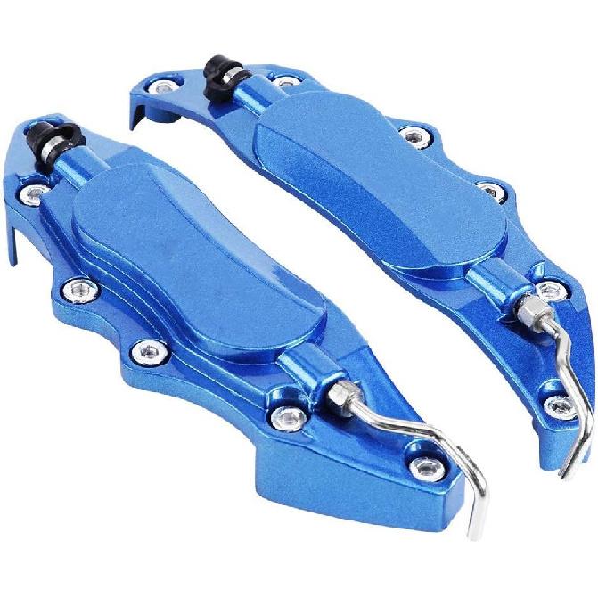 Premium Aluminum Brake Caliper Protector Cover, &, HighFit, Enhance Look, Easy Install, for 14in-15in Small Wheel Hub (Blue)