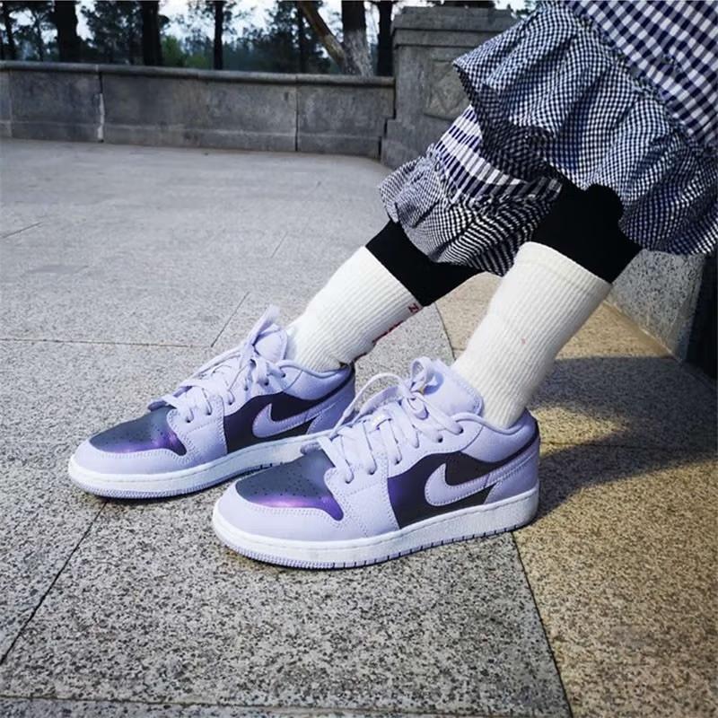 Jordan 1 Niskie GS Fioletowy Tlen 554723-505
