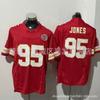 Mens Kansas City Chiefs NFL Football Jersey Patrick Mahomes 15 Travis Kelce 87 Authentic Style Cotton Team Sport Shirt