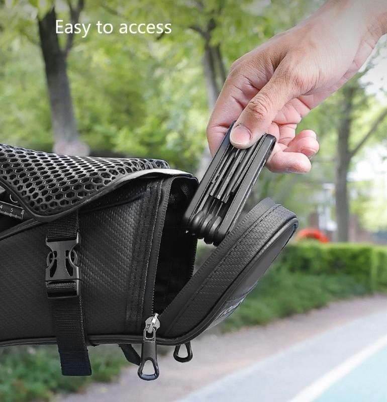 Mountain Bike Saddles Bag Bicycles Cycling Seatpost Rear Tail Bag Bicycles Seats Rear Tool Pouches Easily to Install