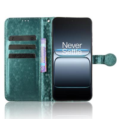 For OnePlus Nord 5 5G Wallet Case Dot Pattern Imprint PU Leather Phone Cover with Wrist Strap