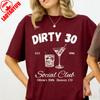 30th Birthday Graphic Tshirt Gift Custom Cocktail Social Club Party Matching Cotton Tshirts Crewneck Regular Short Sleeve