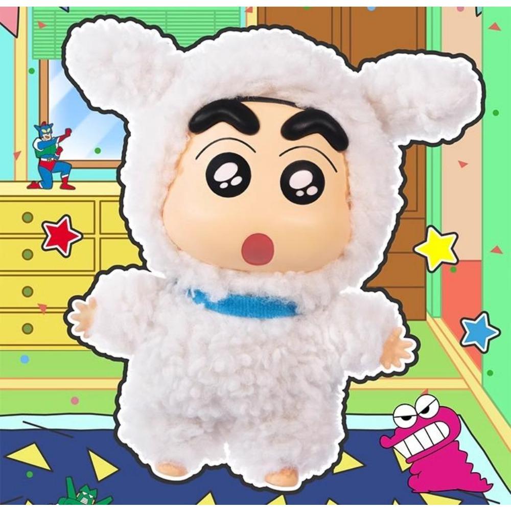 TOP SPIELZEUG Crayon Shinchan Anziehparty Serie Mystery Box Vinyl Wolle Anime Figur Benutzerdefiniertes Sammlerstück Spielzeug Ornament Geburtstagsgeschenk