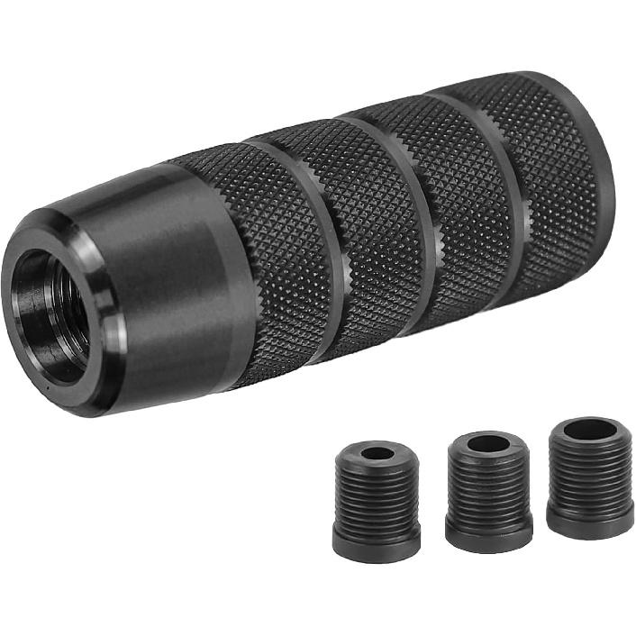 Car Shifter Knob, 3.74  Shift Knob, Aluminum Weighted Gear Shift Knob with Black