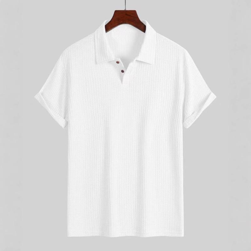 New men's summer polo shirt: short-sleeved, casual, versatile, breathable and skin-friendly
